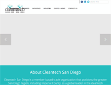 Tablet Screenshot of cleantechsandiego.org